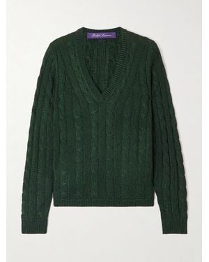 Ralph Lauren Pullover Aus Seide - Grün