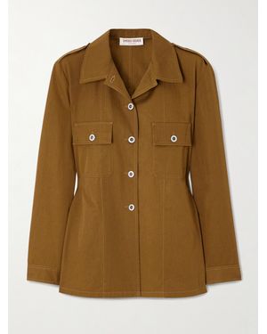 Emporio Sirenuse Malia Cotton-Twill Jacket - Green