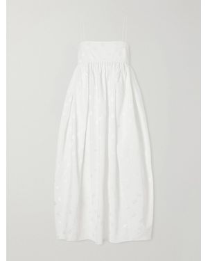 Cecilie Bahnsen Cbvilma Floral-Jacquard Maxi Dress - White