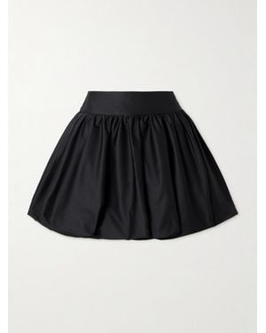 Simone Rocha Gathered Mikado Mini Skirt - Black