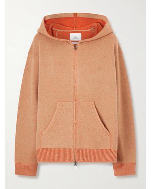 The Elder Statesman Canyon Cashmere Zip-Up Hoodie - Orange