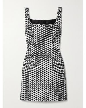 Valentino Garavani Cotton-Blend Bouclé Mini Dress - Black