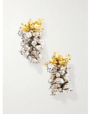 Dries Van Noten And-Tone Earrings - Metallic