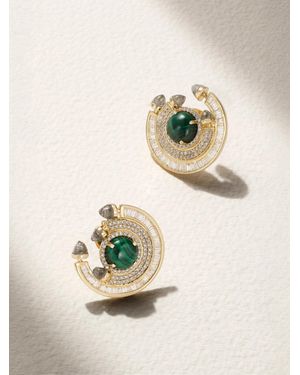 ANANYA Chakra 18-Karat Multi-Stone Earrings - Natural