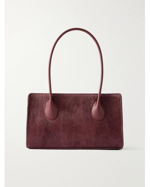 LIE STUDIO The Lou Calf-Hair Shoulder Bag - Red