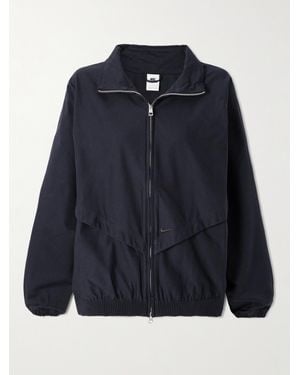 Nike Windrunner Jacke Aus Twill Aus Einer Baumwollmischung Mit Stickereien - Blau