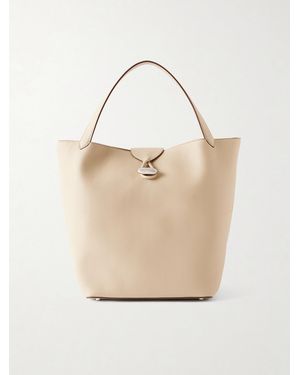 SAVETTE The Anello Leather Tote - Natural