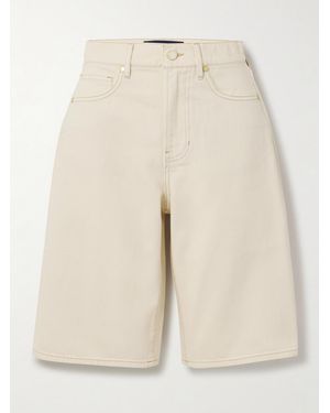 Veronica Beard Charlotte Denim Shorts - Natural