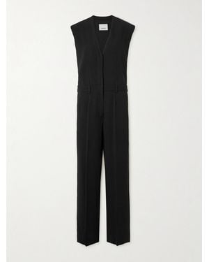 Isabel Marant Pleated Crepe Jumpsuit - Black
