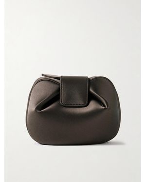 Gabriela Hearst Soft Demi Satin Clutch - Black