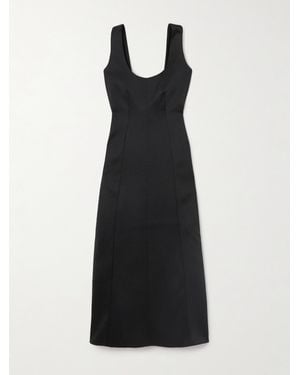 Proenza Schouler Isabelle Midikleid Aus Crêpe - Schwarz