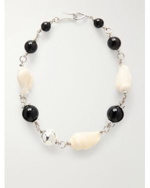 Tohum Design Samsara-Plated, Seashell And Ceramic Necklace - Natural