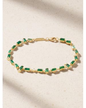 Suzanne Kalan 18-Karat Emerald And Diamond Bracelet - Natural
