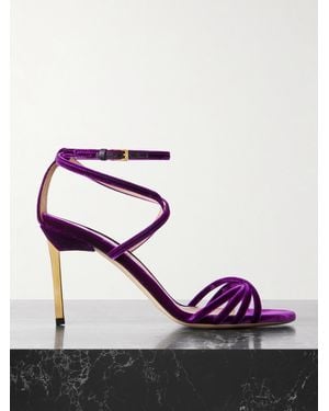 Tom Ford Ida Velvet Sandals - Pink