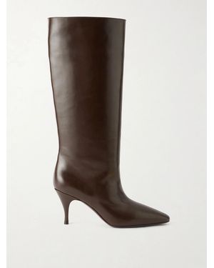 Herbert Levine Two Faced 80 Color-Block Leather Boots - Brown