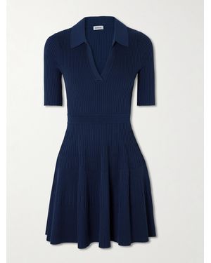 Jonathan Simkhai Patricia Minikleid Aus Rippstrick - Blau