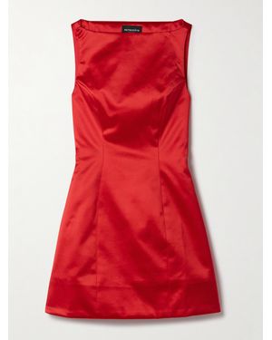 retroféte Livle Duchesse-Satin Mini Dress - Red