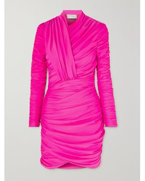 AZ FACTORY Ester Manas Draped Stretch-Jersey Mini Dress - Pink