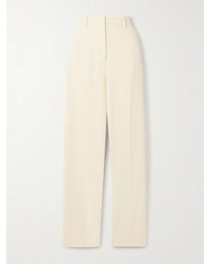 Heirlome Carolyn Twill Straight-Leg Pants - Natural
