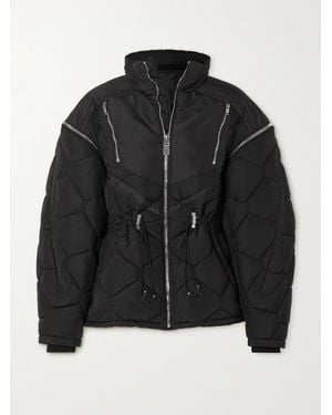 Givenchy Convertible Quilted Padded Shell Jacket - Black