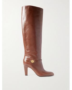 Chloé Eve Leather Knee Boots - Brown