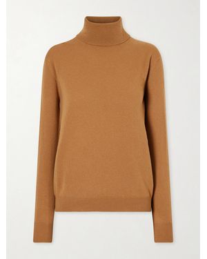 Jil Sander Wool And Cashmere-Blend Turtleneck Jumper - Brown