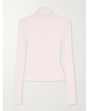 The Park Dakota Lyocell Turtleneck Top - Pink
