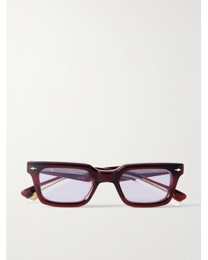 Jacques Marie Mage Casablanca D-Frame Acetate Sunglasses - Red