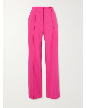 Jacquemus Camargue Pleated Wool-Blend Straight-Leg Trousers - Pink