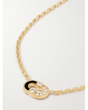 Viltier Magnetic 18-Karat, Onyx And Diamond Necklace - White