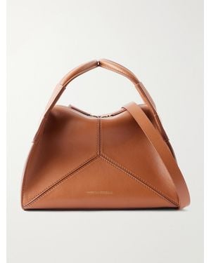 Victoria Beckham Plié Mini Leather Shoulder Bag - Brown