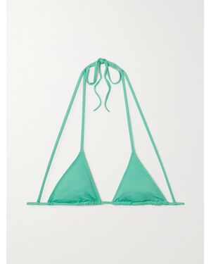 Jacquemus Peirado Recycled Triangle Halterneck Bikini Top - Green