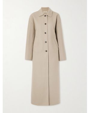 Kallmeyer Constance Herringbone Wool-Blend Coat - Natural