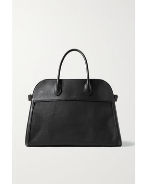 The Row Margaux 15 Tote Aus Canvas Mit Lederbesätzen Und Schnallen - Schwarz