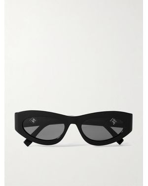 Fendi Ff Diamonds Cat-Eye Acetate Sunglasses - Black