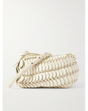 Rabanne Leather Shoulder Bag - Natural