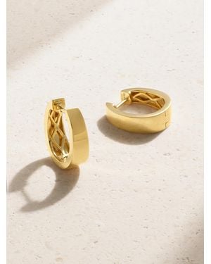 Anita Ko Small Meryl 18-Karat Hoop Earrings - Natural