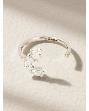 Repossi Serti Sur Vide Ring Aus 18 Karat Weißgold Mit Diamanten - Natur