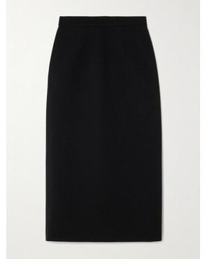 ROKSANDA Amel Zweifarbiger Midirock Aus Crêpe - Schwarz