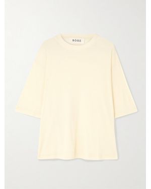 Rohe Oversized Wool-Jersey T-Shirt - Natural
