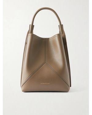 Victoria Beckham The Victoria Bucket Leather Shoulder Bag - Natural