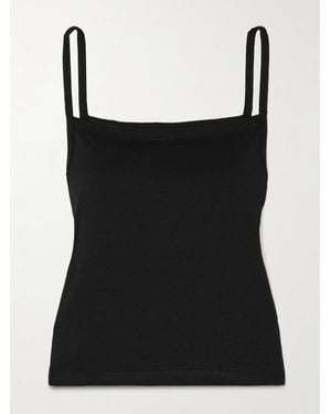 ÉTERNE Stretch-Modal Jersey Tank - Black