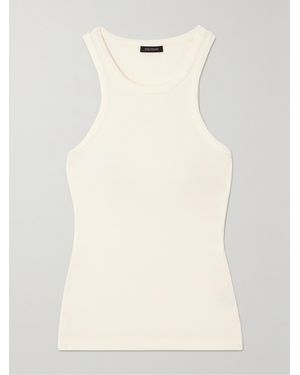 Goldsign The Laurel Ribbed Stretch-Jersey Tank - Natural