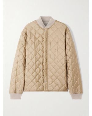 Maison Margiela Reversible Quilted Shell And Ribbed Cotton Jacket - Natural