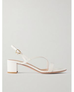 Gianvito Rossi Betsey 45 Leather Sandals - Natural