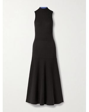 Proenza Schouler Ezme Midikleid Aus Strick - Schwarz