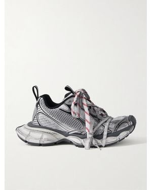 Balenciaga 3Xl Sneakers Aus Mesh Und Gummi - Grau