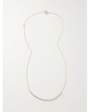 STONE AND STRAND Rally 10-karat Gold Diamond Necklace - White