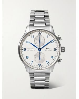 IWC Schaffhausen Portugieser Automatic Chronograph 41 Mm Uhr Aus Edelstahl - Mettallic