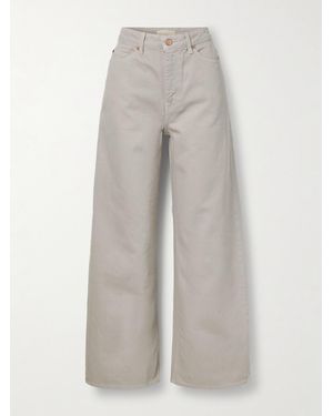 Ulla Johnson The Willow High-Rise Wide-Leg Jeans - White